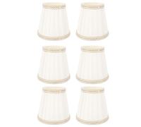 Garosa Abat-jour en Tissu, Abat-jour en Tissu plissé Simple, Lot de 6 pour Lampes de Sol et de Table avec un Design élégant et une Ambiance Confortable