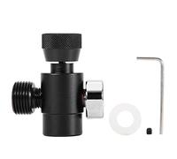 Garosa Adaptateur de remplissage de CO2 pour machine à café à la maison (# 2) - Noir - Acier inoxydable
