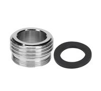 Garosa Adaptateur de Robinet de Cuisine, Inverseur D'évier vers Tuyau D'arrosage, Adaptateur en Laiton chromé Double Filetage 15/16-27 Mâle 55/64-27 Femelle vers 3 4 MGH pour
