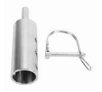 Garosa Adaptateur de Vérin de Remorque en Acier Inoxydable pour Arbre D’entraînement de 2,54 Cm avec Goupille de Verrouillage, Adaptateur de Remorquage par le Haut Robuste pour clé à