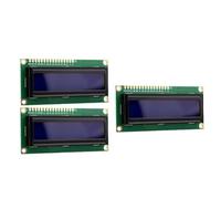 Garosa Adaptateur D'interface de Module LCD 16x2 avec Potentiomètre Réglable pour Amateurs, Rétro-éclairage Bleu Vif, 3 Unités (sans Carte Pilote IIC)