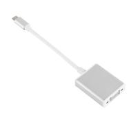 Garosa Adaptateur Type C vers VGA USB 3.1 Type C vers VGA Adaptateur Vidéo Convertisseur Câble Fil Plug Connecteur Argent