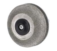 Garosa Affûteur de Lame Diamant 100 Grains, Roue D'affûtage de Ciseaux de Tondeuse à Gazon en Métal avec Tige de 5 Mm, pour Perceuse à Main électrique, Tracteur de Pelouse, Outils de