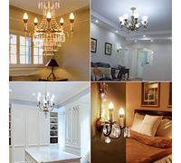 Garosa Ampoule de Bougie LED, éclairage Domestique Intelligent à intensité Variable avec Commande Vocale, E12/E14, 2700K-6500K, Idéale pour Lustre d'intérieur et Décoration Intérieure (204)