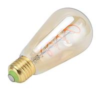 Garosa Ampoule E27 Lampe à Filament Flexible LED ST64 à Gradation à Double Spirale Support de Lampe E27 4W 2300K 220lm Ampoule à Filament Vintage en Verre 220V