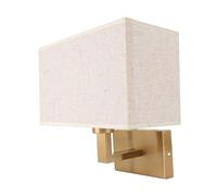 Garosa Applique Murale en Lin pour Chambre à Coucher et Salon, Luminaire de Nuit d'intérieur Moderne, Lampe de Chevet avec Abat-jour en Tissu Haute Qualité et Design Élégant