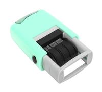 Garosa Auto Encollage Date de Timbre en Caoutchouc Anglais Date Numérotation Stamp Crystal Clear Stamping Séchage Rapide Compact Léger avec Design Confortable pour les Documents de (GREEN)