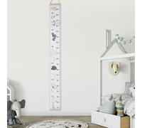 Garosa Autocollant Mural avec Mesure de la Hauteur et Toise de Croissance pour Enfants avec Motif de Dessin animé, 2 échelles, Tige en Bois, Décoration de Chambre D'enfant, Cadeau de (1)