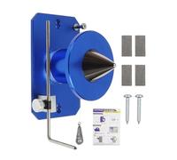 Garosa Balancer de la Lame de Tondeuse à Pelouse Balance de Montage Magnétique Balancer Haute Précision étape Moins Réglable pour la Plupart des Lames avec Une Tige en Acier en Alliage (Blue)