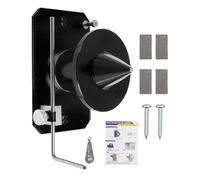 Garosa Balancer de la Lame de Tondeuse à Pelouse Balance de Montage Magnétique Balancer Haute Précision étape Moins Réglable pour la Plupart des Lames avec Une Tige en Acier en Alliage (Black)