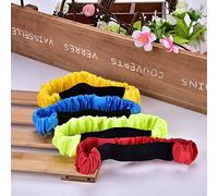 Garosa Bandes de Course à 3 Pattes, Cordes élastiques à Cravate Souple pour Jeu de Course en Plein Air, 4 Pièces Couleurs Différentes pour Enfants