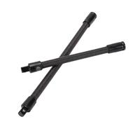 Garosa Barre D'extension de Douille Flexible 2 Pièces Rallonge D'arbre Court et Long avec Mécanisme de Verrouillage Système à Ressort pour la Réparation de Voitures dans les Espaces