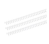 Garosa Bobines de Reliure en Spirale, 100 Pièces 48 Boucles, Pas 4:1, épines de Reliure de 8 Mm (WHITE)