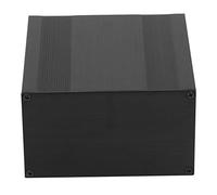 Garosa Boîte de Projet de Boîtier en Alliage d'aluminium, Type divisé Noir brossé 82,2x145x150mm pour équipement Industriel de Décodeur de Carte de Circuit imprimé d'amplificateur de Puissance,