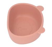 Garosa Bols pour bébé avec Aspiration Enfant en Bas âge Mignon Bol de Nourriture en Silicone Dessin animé Panda en Forme de Bol en Silicone pour Collations Fruits Lave-vaisselle (Orange)