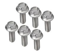 Garosa Boulon à Tête Hexagonale à Embase, M10x1.5 Pas Gros, A2-70 Inox, | Rondelle de joint intégrée, résistance à la traction 700N/mm², norme DIN6921, résistante à la corrosion, fixation