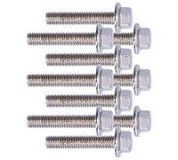 Garosa Boulons à Tête Hexagonale à Bride 10 Pièces, Vis M5 en Acier Inoxydable pour la Fixation de Machines et les Applications Mécaniques (M5*25)