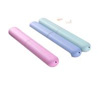 Garosa Brosse à Dents de Voyage Case de Brosse à Dents Hygiénique Légère Rose Portable (Beige)