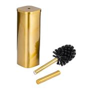 Garosa Brosse WC en Acier Inoxydable, Outil de Salle de Bain doré, Ensemble de Brosse WC Compact avec Base Robuste pour la Maison et Le Bureau