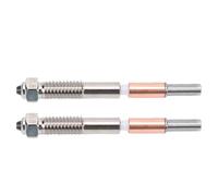 Garosa Buse Bimétallique Haute Température Buse en Acier trempé de 0,8 Mm avec Gorge en Céramique Adaptée aux Imprimantes 3D QIDI Q2 Q2C Paquet de 2