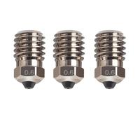 Garosa Buse D'imprimante 3D, Buse Hotend D'extrudeuse Résistante aux Hautes Températures en Acier trempé plaqué Ni avec Intérieur Lisse pour Imprimantes (0,6 mm)