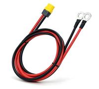 Garosa Câble XT60 vers Borne à œillet pour Batterie au Lithium (2) | Conducteur en Cuivre PVC, Nominal 600 V DC, Résistant aux Intempéries pour Système Solaire, Drone, Station électrique