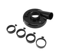 Garosa Cache-poussière pour Meuleuse d'angle pour Meuleuses de 7 Pouces avec Anneau de Brosse Interface Universelle Sous Vide Pince en Fer Flexible Carénage Anti-poussière en Caoutchouc pour le