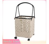 Garosa Caddie pliant Chariot de courses pliable, chariot d'épicerie portable multifonctionnel avec roues meuble casier L XL