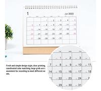 Garosa Calendrier de Bureau 2022, Planificateur Mensuel Multifonctionnel, Calendrier de Mémo, Organisateur quotidien ; Conception Pliable Portable pour l'efficacité et l'efficacité du Bureau, Carton