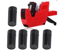 Garosa Cartouche de Rouleau d'encre Étiqueteuse 5 Pièces 20mm Compatible MX-5500 pour Pistolet d'Étiquetage Professionnel Rechargeable Kit d'Accessoires Complet