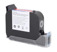 Garosa Cartouche d'encre Noire à Solvant à Séchage Rapide, 42ml, 12.7mm, Remplacement pour Mini-imprimante à Jet d'encre Portable, Séchage Rapide pour Tissu en Bois et Métal