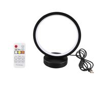 Garosa Cercle Anneau Lampes de Table Chambre Chevet Veilleuse LED éclairage Créatif Décor à la Maison Lampes Minimalistes pour Chambre Salon (Gradation et synchronisation à Distance)