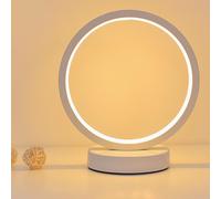 Garosa Cercle Anneau Lampes de Table Chambre Chevet Veilleuse Led éclairage Créatif Décor à la Maison Lampes Minimalistes pour Chambre Salon (Trois couleurs)