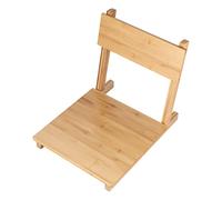 Garosa Chaise de Sol, Chaise de Tatami sans Jambes de Style Japonais Portable en Bambou avec Support de Dos Chaise de Sol Chaise de Dossier de Fenêtre(Couleur Primaire)