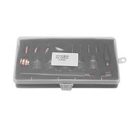 Garosa Chalumeau Torche Verre Coupe Buse Kit, WP9/20 Argon | Consommables de torche en laiton, épaisseur de coupelle en verre de 2 mm, surface lisse moulée seule pièce, remplacement