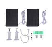 Garosa Chargeur de Panneau Solaire 10 W, IP65, Support Réglable à 360 Degrés avec Câble de 9,8 Pieds pour Caméras de sécurité Blink Outdoor 4 Caméras DC Micro USB Type C