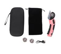 Garosa Ciseaux électriques sans Fil 4 V, Coupe-boîte Rechargeable avec Batterie 2000 MAh, Lumière LED, Verrouillage de sécurité pour Carton, Tissu, Tapis, Cuir, Coupe