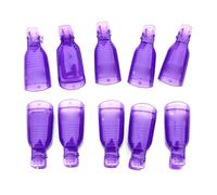 Garosa Clip de dissolvant d'art d'ongle 10 pièces / ensemble Nail UV Gel Dissolvant Clip Soak Off Cap Nail Art Cleaner Wrap