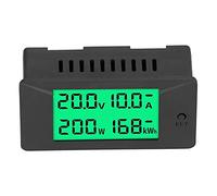 Garosa Compteur d'énergie PBT Écran LCD Compteur de Tension DC 5 à 12 V Moniteur de Puissance 0 à 300 V 50 A pour Onduleurs Photovoltaïques Armoires de Distribution Test et Maintenance