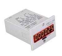 Garosa Compteur électronique à 6 Chiffres 0-999999 Affichage Numérique LED Compteur sans Tension avec Entrée de Signal de Contact pour Interrupteur Photoélectrique Interrupteur de (AC/DC24V)