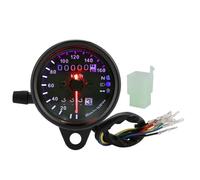 Garosa Compteur kilométrique DC 12V Universel Moto LED Rétro-Éclairage Double Odomètre Compteur De Vitesse auto compte-tours