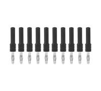 Garosa Connecteur Banane, 10PCS J.20025 Fiche Banane Connecteur 4mm Mâle à 2mm Femelle Multimètre Adaptateur de Connecteur Banane pour L'Industrie, Radiateurs D'Espace(Le Noir)