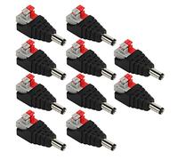 Garosa Connecteur Mâle BNC, Alliage de Zinc, Connexion Rapide pour Câble Coaxial, Paquet de 10 pour Caméras de sécurité et de