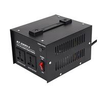 Garosa Convertisseur de Tension Transformateur Fer Cuivre Convertisseur de Tension élévateur et Abaisseur 500 W avec 2 Prises Universelles Protection Contre Les Surcharges pour Laboratoire