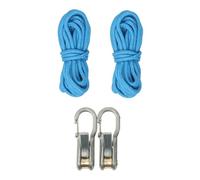 Garosa Corde à Boucle Rétractable avec Tendeur à Rouleau - Corde d'attache Réglable Robuste pour Le Camping, Le Bateau et Le Chargement des Camions Sécurisés - Conception à Dégage