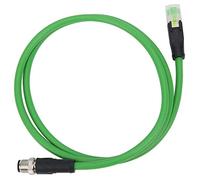 Garosa Cordon de Brassage RJ45 Solide M12 à RJ45, Câble Hautement Flexible, étanche IP67 pour les Applications Ethernet Industrielles