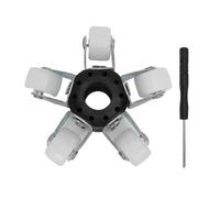 Garosa Couvercle de Protection de Caméra D'inspection de Tuyau de 17 Mm, Roue de Guidage de Caméra D'égout en Nylon et en Acier Inoxydable avec 5 Rouleaux pour Pipeline de Plus de 100