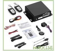 Garosa Démarreur à distance de voiture Alarme antivol de voiture 12 V Système de démarrage à distance BT Kit de auto d'alarme Noir
