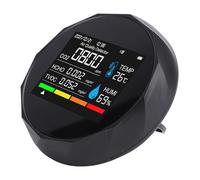 Garosa Détecteur de qualité de l'air 5 en 1 avec Application, Testeur d'humidité de Température HCHO PM2.5 pour Bureau à Domicile, Enregistrement de Données en Temps Réel, Moniteur d'intérieur