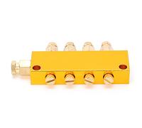 Garosa Distributeur d' Réglable, Vanne de Séparation à 4 Voies en Acier Inoxydable, Idéal pour l'usinage CNC et la Lubrification des équipements Mécaniques